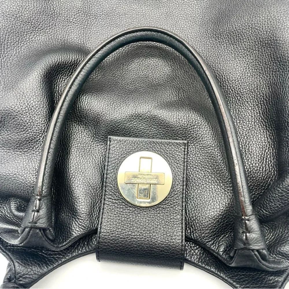 Kate Spade Bag Bexley Stevie Pebbled Black Leather Handbag Medium Slouchy Tote